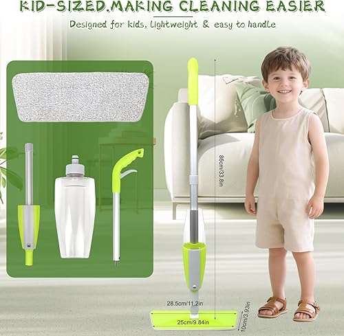 Miniatura 2 de Trapeador para niños, divertido y funcional, juego de juguetes de limpieza para niños, juego de juguetes de limpieza para bricolaje, juguete de