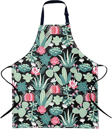 Delantal ajustable con bolsillo para hombres y mujeres, delantales impermeables, regalos para cocina, hornear, chef, pintura, jardinería