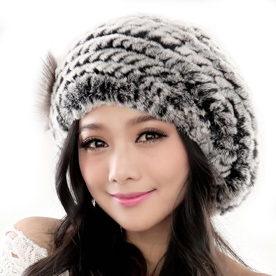 Amazon Co Jp 帽子 ニット帽 ぼうし ハット キャップ ファーハット パッチワーク ロシア帽 ニット ベレー もこもこ ふわふわ レッキスファー 花飾り 純色 ベレー帽 Ursfur Jp 並行輸入品 大营設計組 ファッション