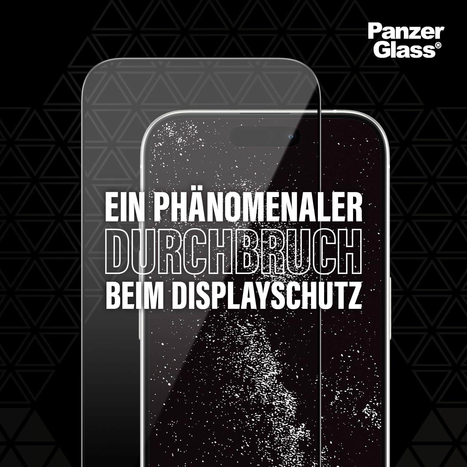 PanzerGlass™ Keramik schutz Glas für iPhone 15 Pro - 5x stärkerer Displayschutz, Ohara-Glas mit astronomischer Stärke, Ultra-Klar Displayschutzfolie, Anti-Kratzer, Bläschenfrei | Schutzglas aus japanischer Ohara Glaskeramik, 5x höhere Stärke als bisherige