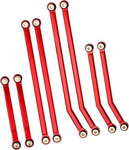 Miniatura 3 de Hobbypark Actualizaciones de aluminio de alta liquidación de enlaces para Axial SCX24 Gladiator AXI00005 Actualizaciones 124 RC Crawler Car (rojo)