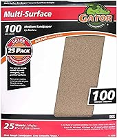 Vista 12 de Gator - Hojas de lijado multisuperficie de 9 x 11 pulgadas, grano 36, paquete de 25