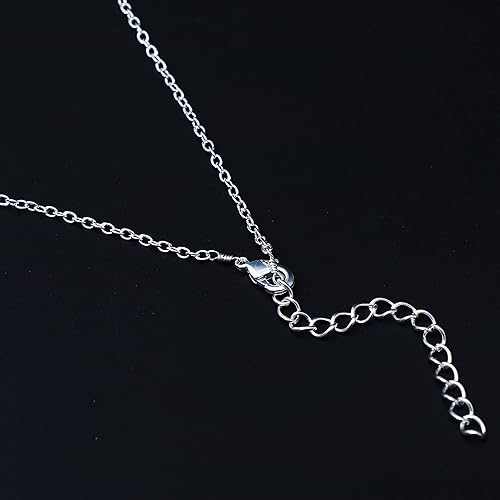 Miniatura 6 de Gempires Sodalite Heart Necklace, Blue Stone Crystal Pendant with 18 + 2 inch Adjustable Silver Plated Chain, Handmade Jewelry, Unique Gift for Her