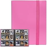 GEAoffice Card Binder 9 Pocket, 360 Pockets Trading Card Album Folder for Standard Cards, Side Loading Collection Folder for MTG, TCG, Sports (Rose Pink)