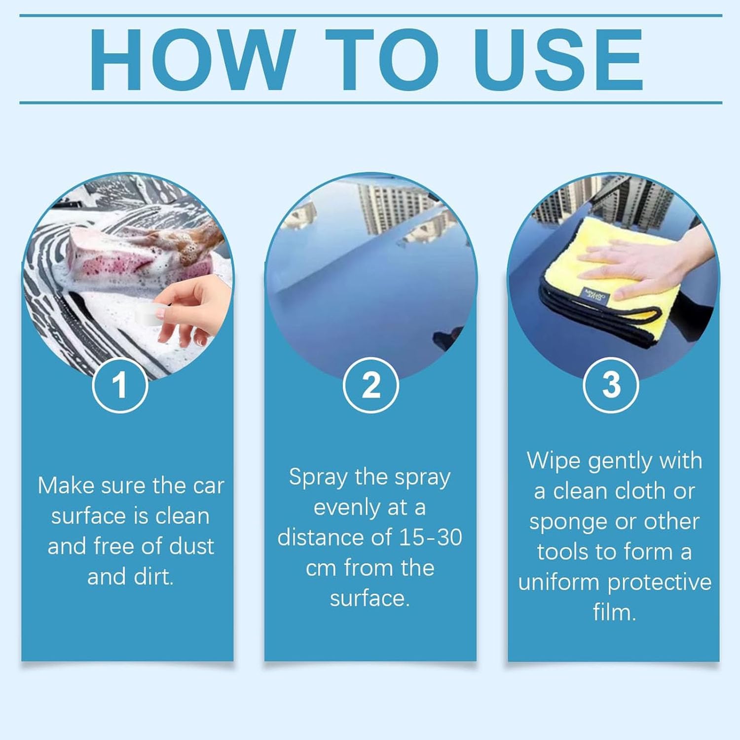 2026 Car Coating Agent Spray, Quick Effect Polish Spray, Quick Effect Coating Agent,Automobile Scrape Wax Agent, Oil Film Emulsion Glass Cleaner, Waterless Wash Quick Effect Scratch Polish (3PCS) — view 6