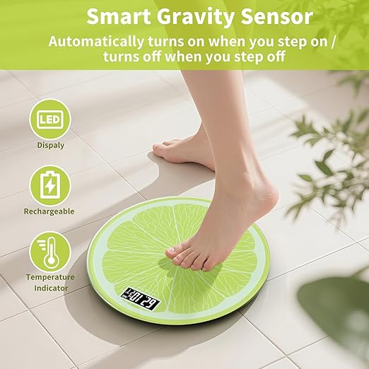 Báscula de Baño Recargable Digital LED 400 lb LAYUKI miniatura 6