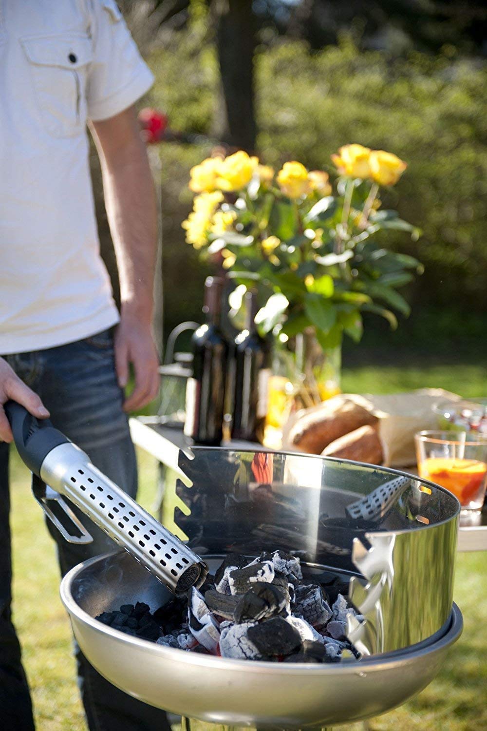 zaizai Encendedor De Carbón, Encendedor De Barbacoa 1500 W, Encendedor De Carbón Eléctrico, Encendedor De Carbón, Herramienta De Barbacoa para Chimenea, Barbacoa De Carbón