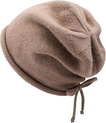 Women Men Winter Beanies HatWomens Beanies,Mens Beanies,Warm Show Face Smaller Drawstring Stacked Hat,Skull Cap
