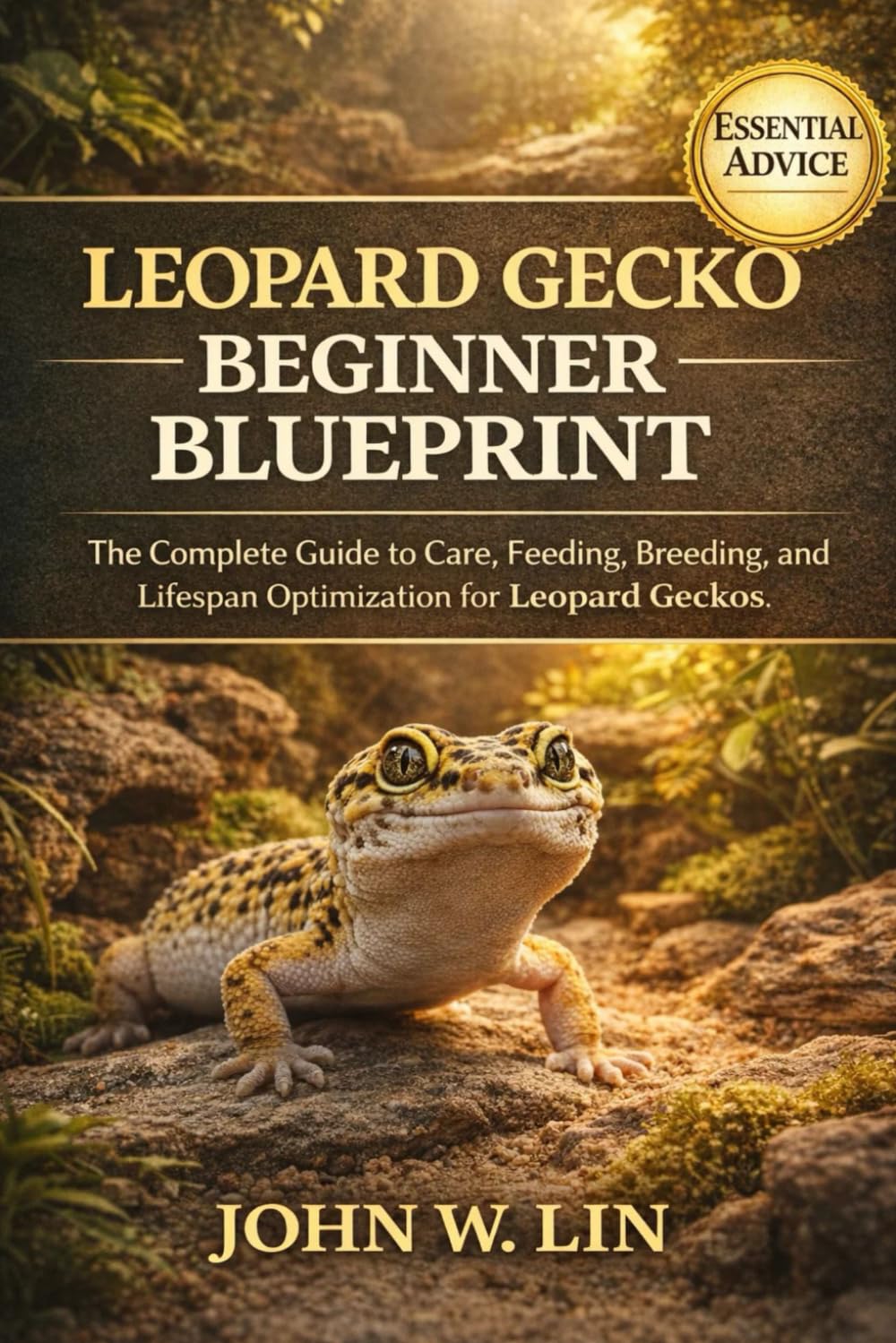 LEOPARD GECKO BEGINNER BLUEPRINT: The Complete Guide to Care, Feeding, Breeding, and Lifespan Optimization for Leopard Geckos.