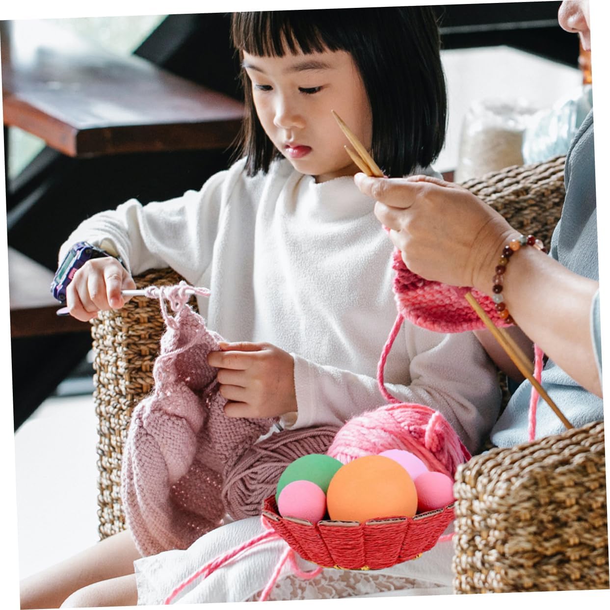 WEKAMOS 1set DIY Paper Basket Weaving Materials Kit for Boys and Girls Cardboard Baskets Paper Ropes Orange Red Purple and Craft Supply Set for Creative Handicrafts
