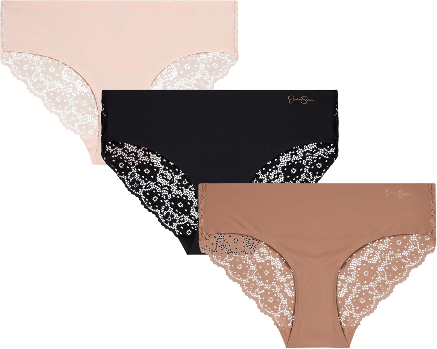 Jessica Simpson Seamless Underwear For Women, Lace Hipster Panties, Cute Breathable and Comfortable Multipack, Ropa Interior - Image 7