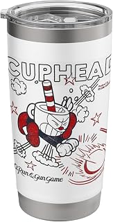 Cuphead Run & Gun Super Blast Vintage Stainless Steel Insulated Tumbler