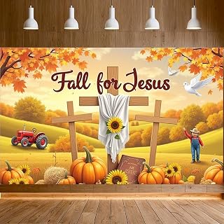 Religious Autumn Christian Event Decoration Church Decoration Pumpkin Illustration Religious Banner For Church Event Outdoor Ceremony