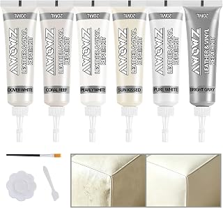 Cream Leather & Vinyl Repair Kit, DIY Color Mixing for Sofa, Car Seat