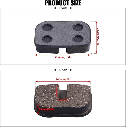Miniatura 2 de Pastillas de freno traseras MWMNU, pastillas de freno compatibles con Motovox MBX10 MBX11 MBX-10 79cc Moto MM-BB80 Baja Racer Dirt Bug Motorsports