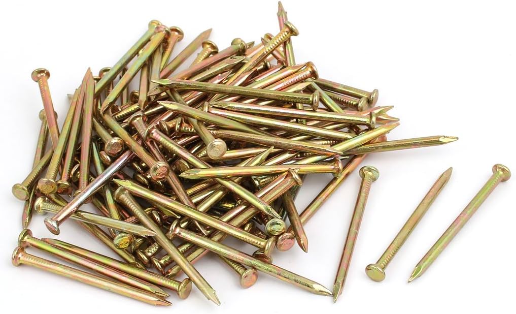 Fiber Concrete Fastener Cement Wall Steel Point Tip Wire Nails 60mm Length 100PCS Model:69as174qo186