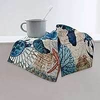 Vista 27 de Hand Towels for Bathroom,Set of 2,Grey and Yellow Abstract Art Painting,Soft Absorbent Small Bath Towel Kitchen Dish Guest Towel Home Decor