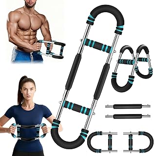 Souvik Arm Trainer pour Homme, extenseur de Poitrine réglable, Musculation Avant Bras, Musculation Détachable, pour la Poitrine, Les Bras, Les épaules et Les Avant-Bras (30-50KG)
