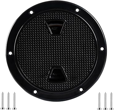 Boat Hatch 4/6/8 inch,Boat Deck Plates Round Non-Slip Inspection Hatch with Detachable Cover,Marine Access Port Hatch Cover for Yacht Kayak Boat RV OutdoorScrews Included