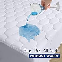 Vista 8 de Utopia Bedding Waterproof Mattress Protector, Full Mattress Pad, Noiseless Quilted Fitted Cover with Deep Pocket Stretches up to 16 Inches (White)