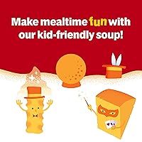 Vista 6 de Campbell's Sopa condensada de fideos con queso cheddar para niños, lata de 10.5 onzas