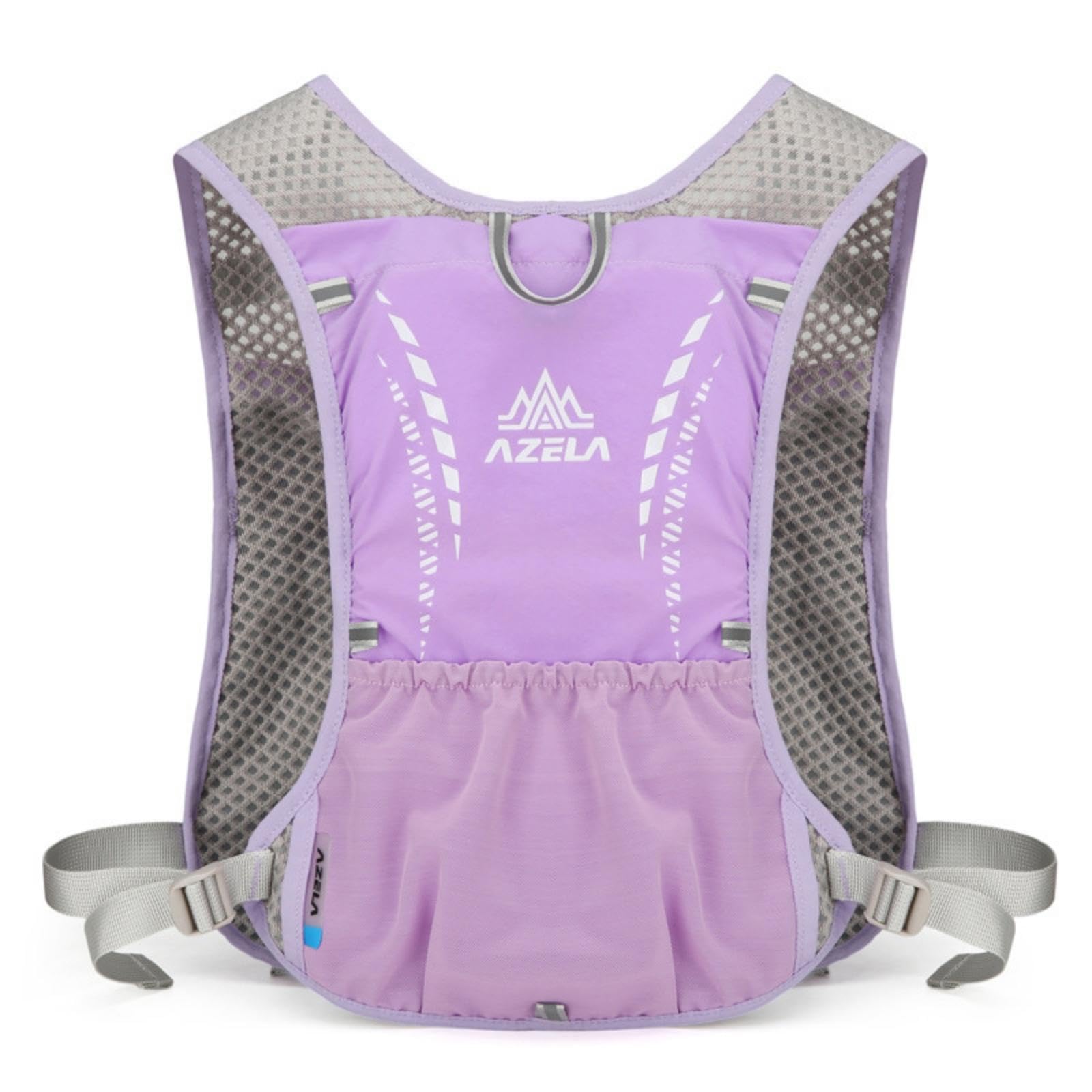 Running Hydration Vest Backpack Fit Water-Carrying Running Vest Lightweight Daypack for Runners, Training Purple-image-44