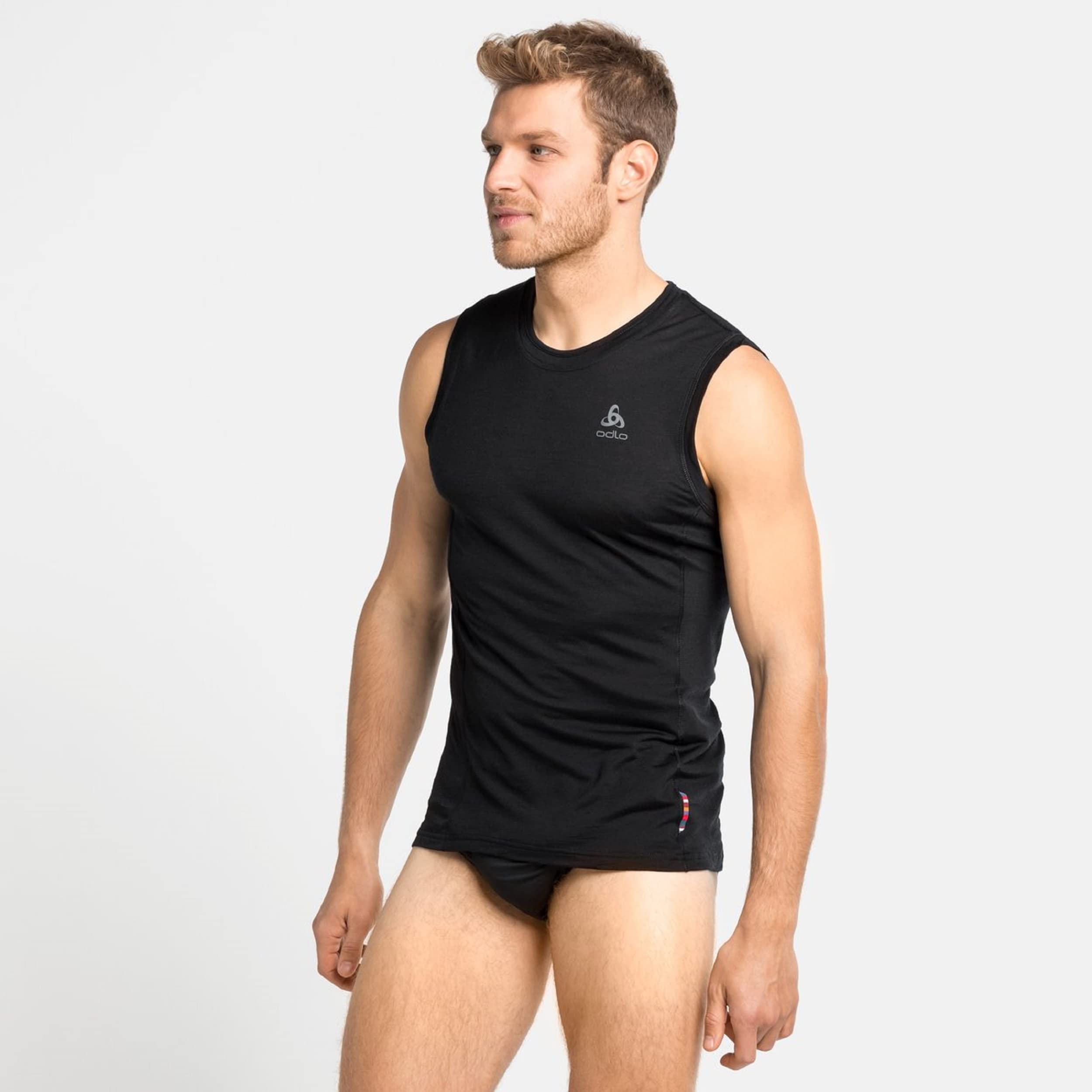Odlo Bl Top Crew Neck Singlet Merino 130 Top Crew Neck Singlet Hombre