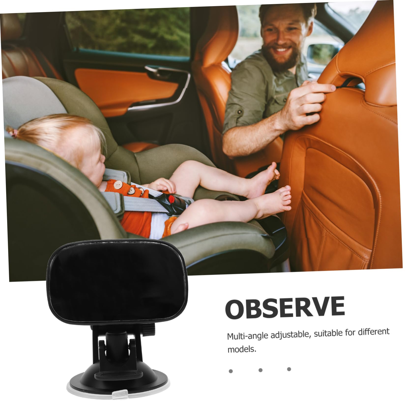 5 Piezas Espejo Retrovisor Para Niños Asiento De Bebe Espejo Retrovisor Para Bebe Coche Para De Coche Para Para El Plastico