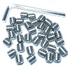 34pcs Set Screws 516-24 x 516 inch 304 Stainless Steel Allen Head Hex Hexagon Socket Set Screws with Allen Wrench,Set Grub Screws Hex Allen Head Socket Set Screws.516 Length