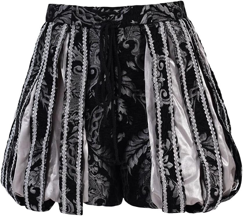CosplayDiy Tudor Pants Mens Renaissance Tudor Costume Pants Medieval Royal Brocade Pants