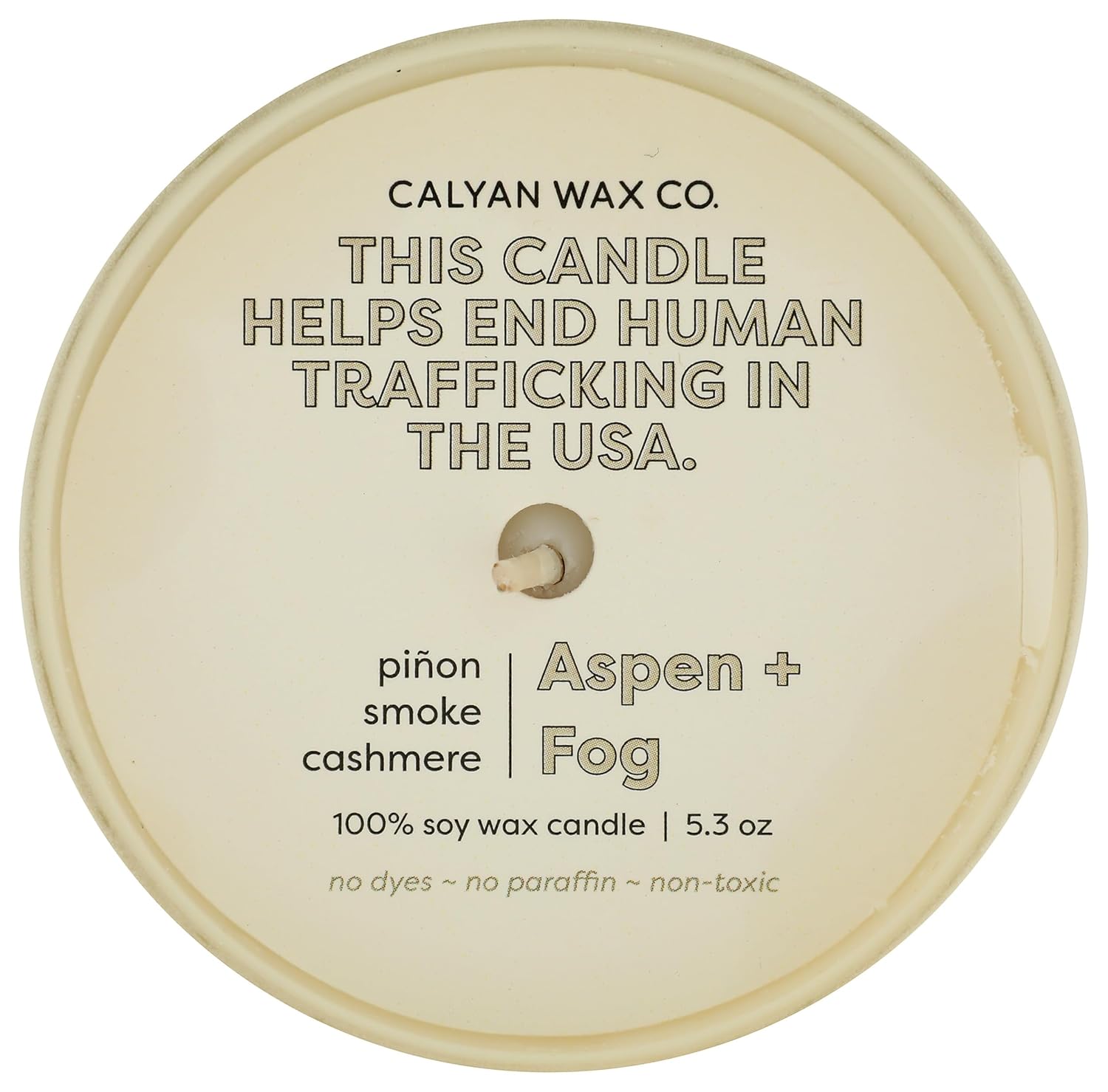 Calyan Wax Co. Ivory Aspen Fog Glass Tumbler Candle, 5.3 Oz - Image 4