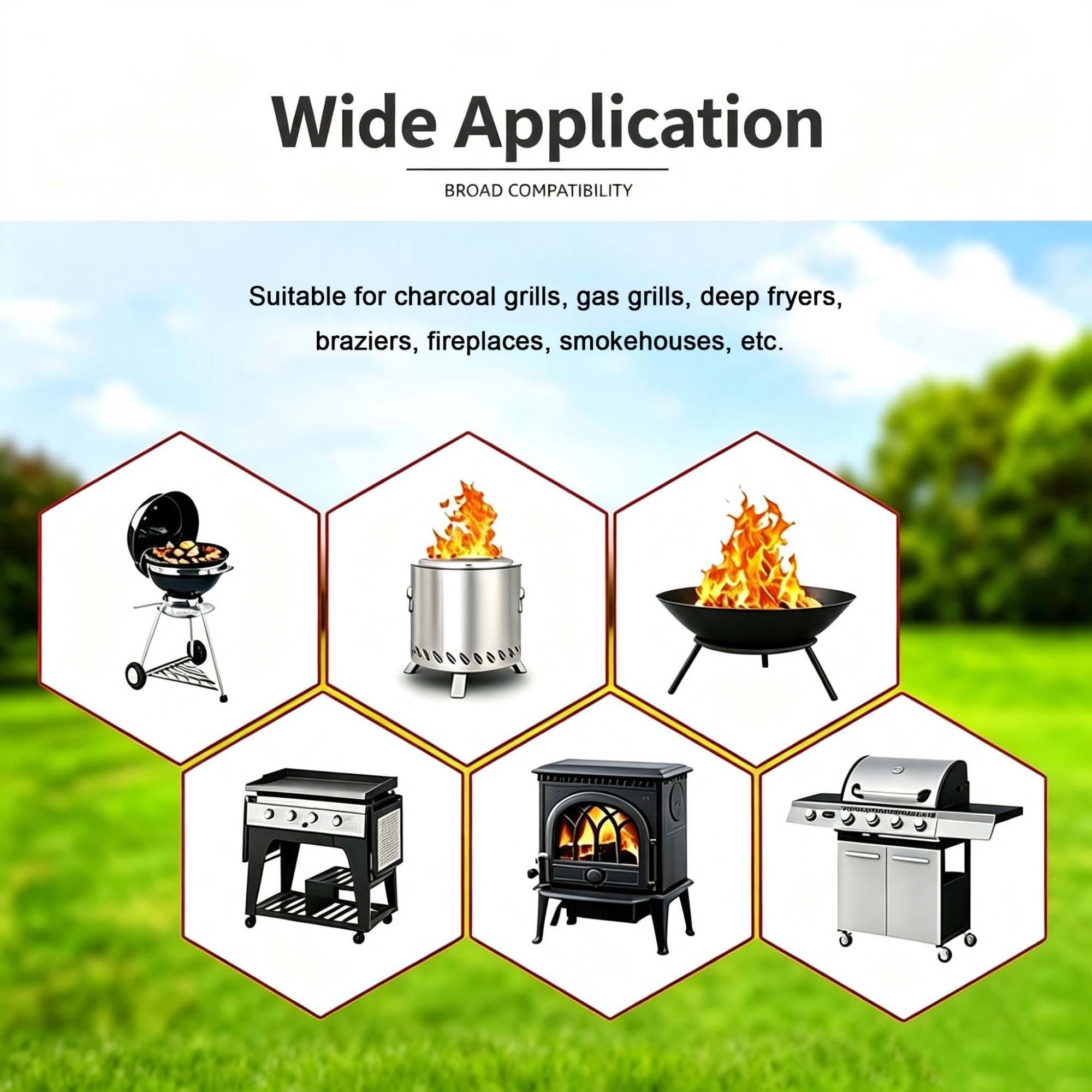 Tappetino Barbecue da Esterno, pieghevole da esterno per protettivo per il pavimento, Griglia Ignifugo su Entrambi i lati, riutilizzabile, per Camino Pavimento, Prato, Campeggio e Terrazza(120 * 193)