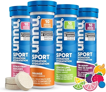 Nuun Sport电解质饮料片柑橘浆果口味装