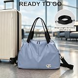 Vllcsla Fitness Bag for Women Small Blue – Blue gym and weekend bag