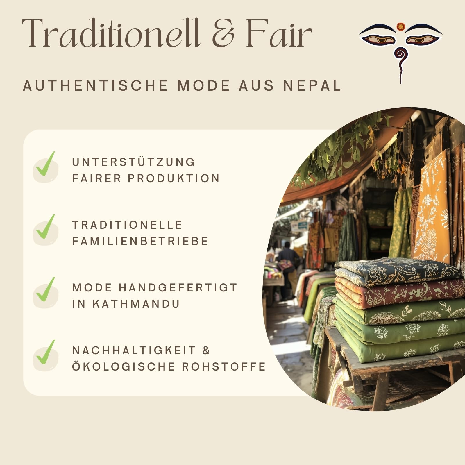 Vishes Langer Damen Herbstrock mit Mandalas I Größe 34-48 I Handgefertigt aus 100% Baumwolle I Rock mit breitem Bund I Für warme & kalte Monate I Nachhaltige Alternative Bekleidung