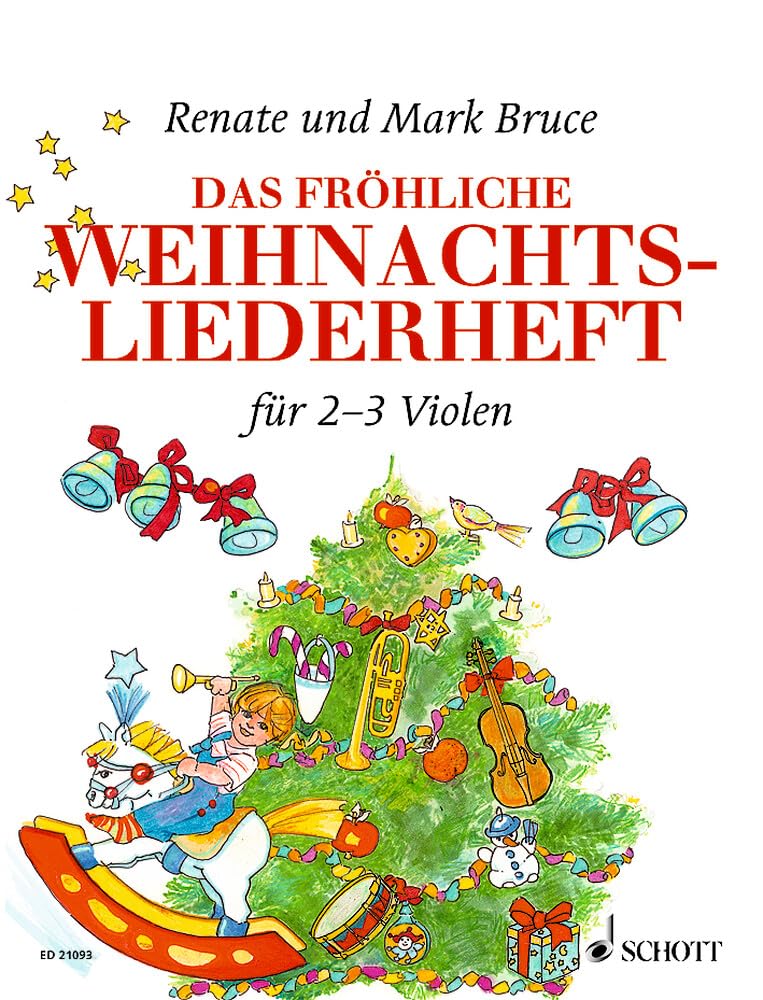Das fröhliche Weihnachtsliederheft: Die schönsten Weihnachtslieder aus aller Welt. 2-3 violas. Partition d'exécution.