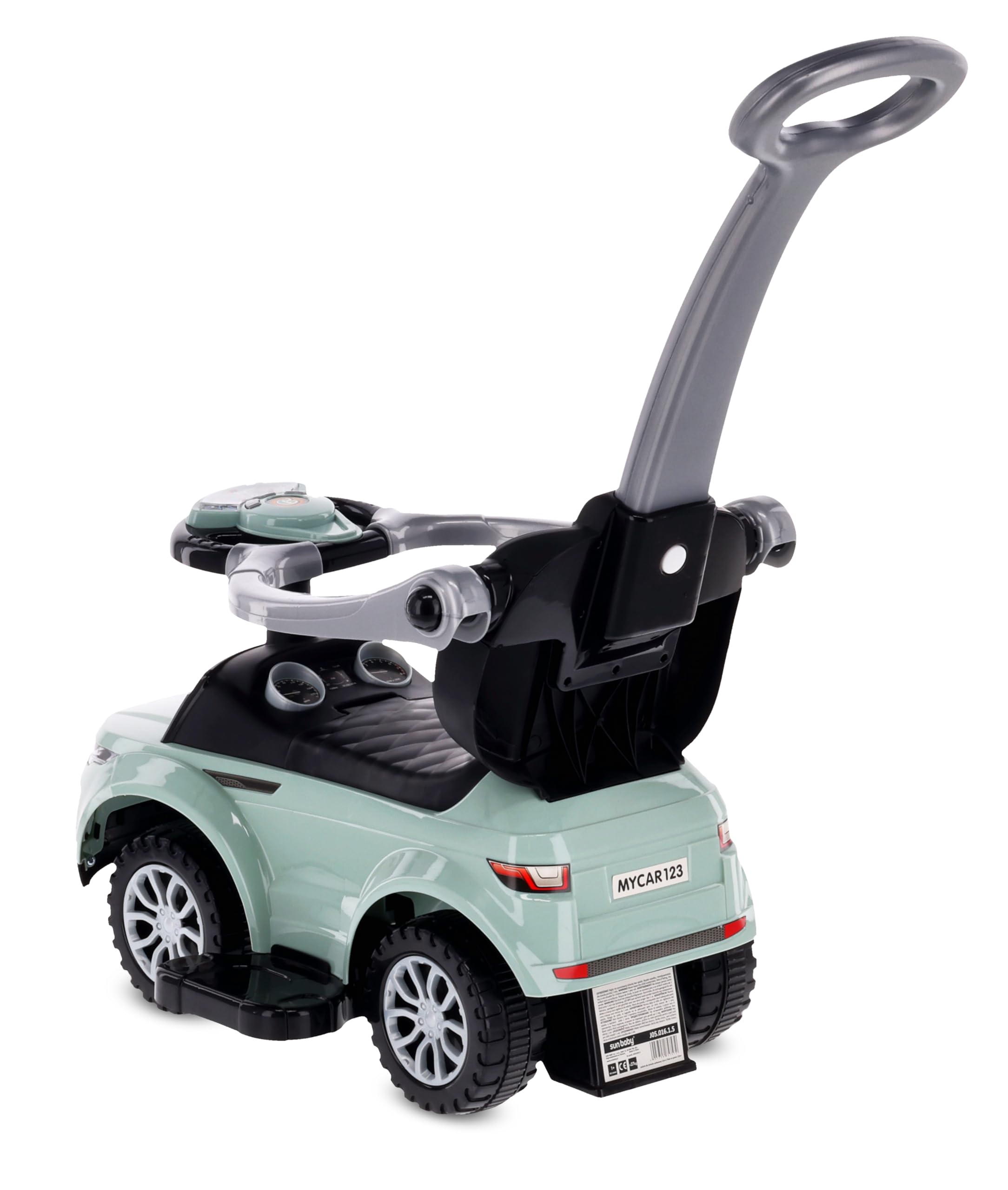 4in1 Kinderauto Rutschauto ab 1 Jahre und Schiebeauto mit Hupe und Musik, Rutschauto mit Stauraum unter dem Sitz, Spielzeugauto ab 1 Jahren (Salbei)