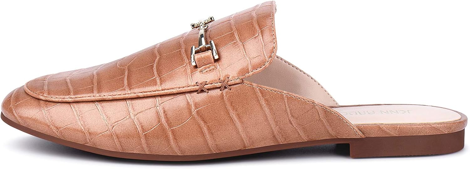 JENN ARDOR Mules for Women Flats Backless Loafers Shoes Slip On Slippers Pointed Toe Low Heel Work Slides Womens Mules Casual Shoes - Image 2
