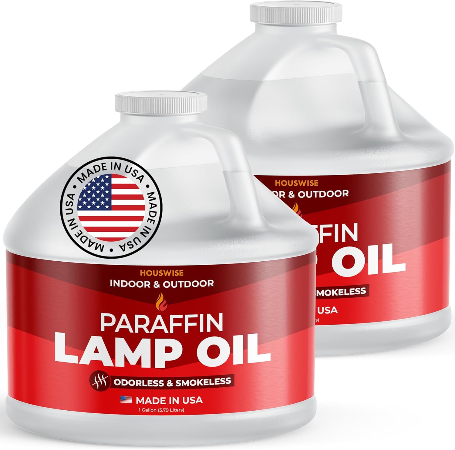 Premium Liquid Paraffin Lamp Oil for Indoor Use (2 x 1 gal)