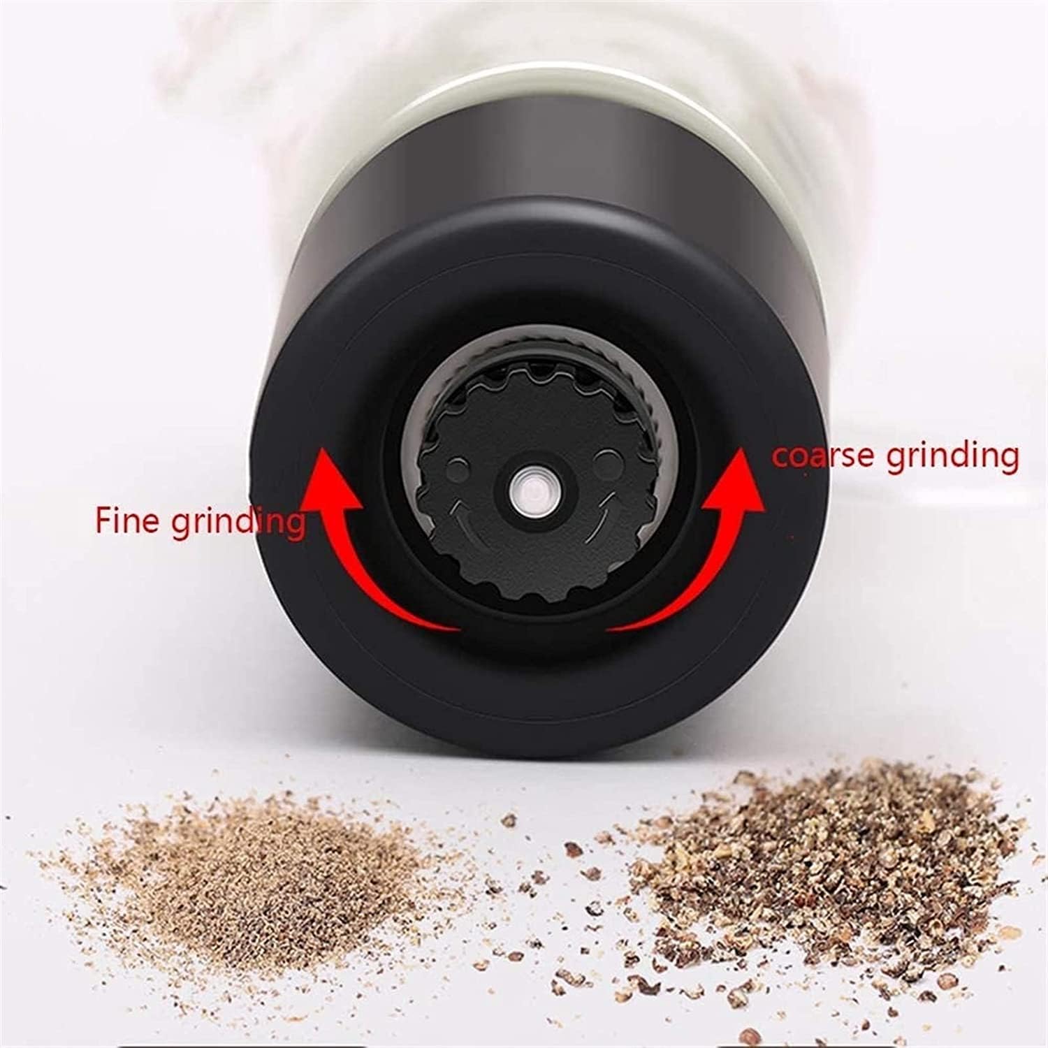Black Pepper Grinder or Salt Shaker for Professional Chef - Best Spice Mill with Dark Bronze Plated Brushed Stainless Steel,Ceramic Blades, and Adjustable Coarseness