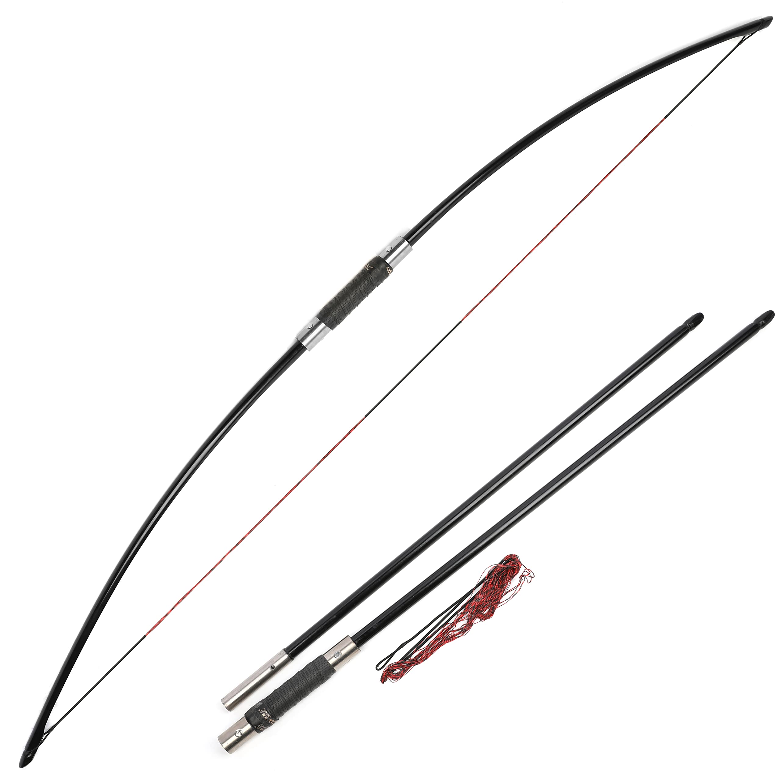 SHARROW Arc Classique Anglais Longbow 25LBs-40LBs Ambidextre Takedown Facile à Transporter