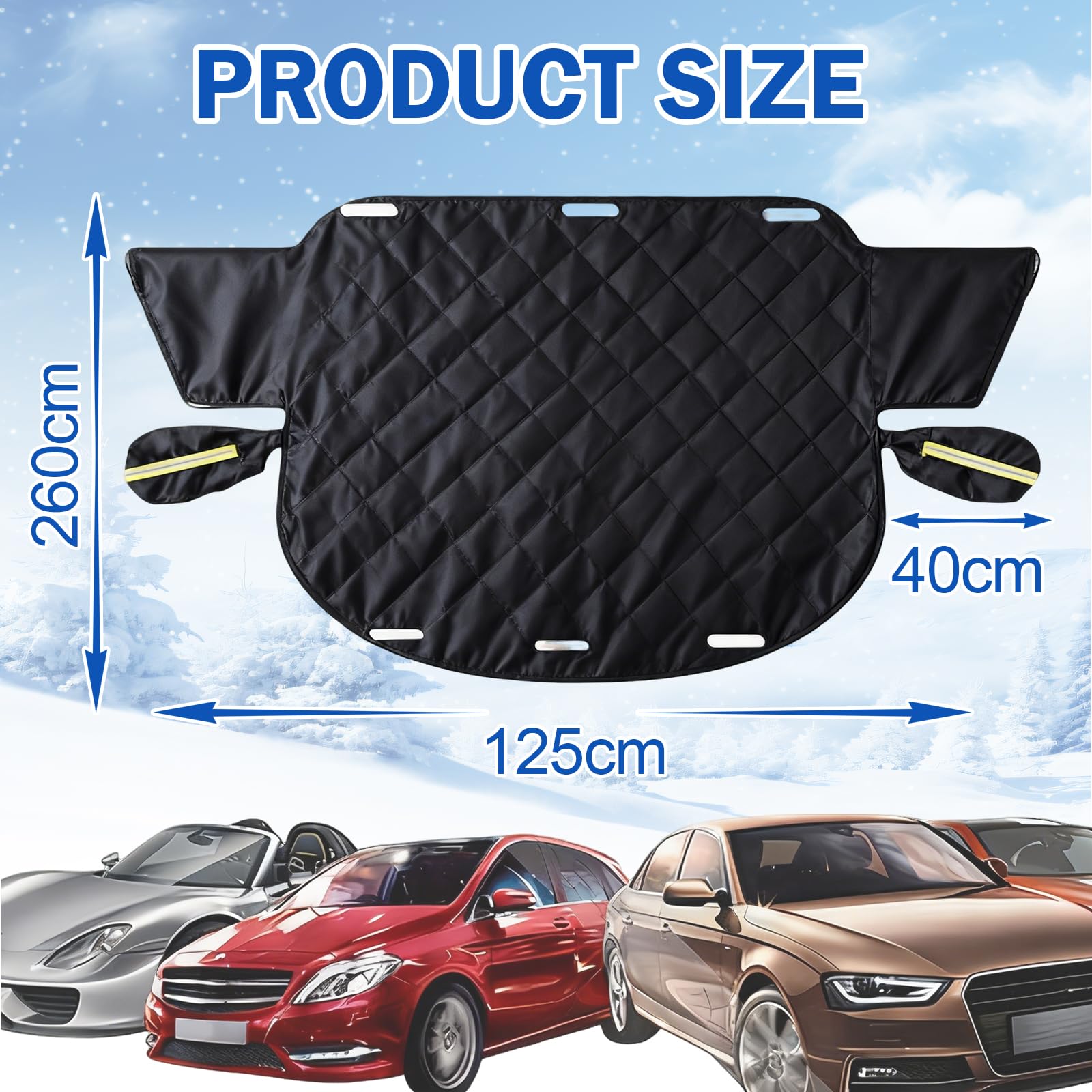 Copertura Parabrezza Auto Magnetico Inverno Antigelo Antineve Antipolvere Anti UV