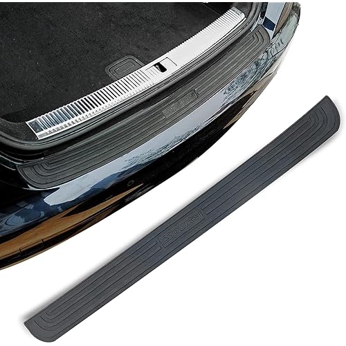ZKFAR Pack-1 Car Rear Bumper Protector, 35In x 2.75In Trunk Protection Strip, Car/SUV Universal Anti-Scratch Trunk Exterior Accessories (Black #Sport)