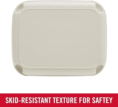 Rubbermaid Roughneck Step-Stool Bisque Lightweight Holds up to 300 pounds Ideal for Kitchen-Bath Skid-Resistant