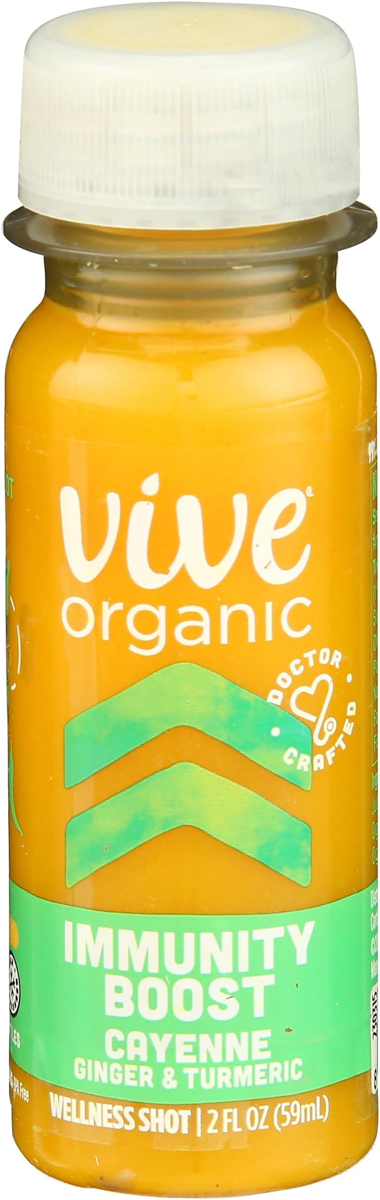 Vive Organic Immunity Boost Cayenne, Ginger & Turmeric Shot (2oz Bottle)