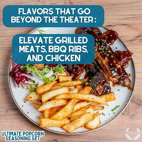 Miniatura 3 de Ultimate Popcorn Seasoning Set – Paquete de seis | Auténticas mezclas de condimentos de lotes pequeños | 6 mezclas gourmet de especias totalmente