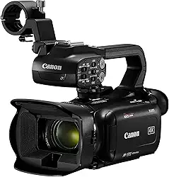 Canon Câmera de vídeo profissional UHD 4K XA60 com tela LCD sensível ao toque e lente de zoom óptico de 20x (preto)