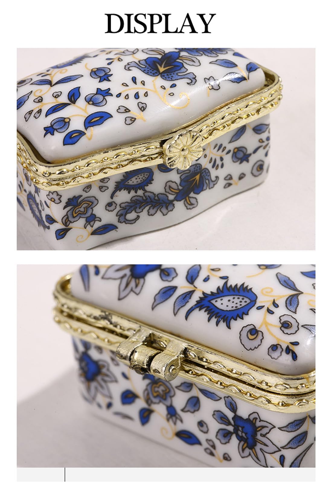Amazon.com: WXMYOZR Mini Trinket Box with Hinged Lid