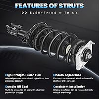 Vista 6 de ECCPP Juego de 2 puntales completos para Volvo XC90, amortiguador delantero para 2003-2014