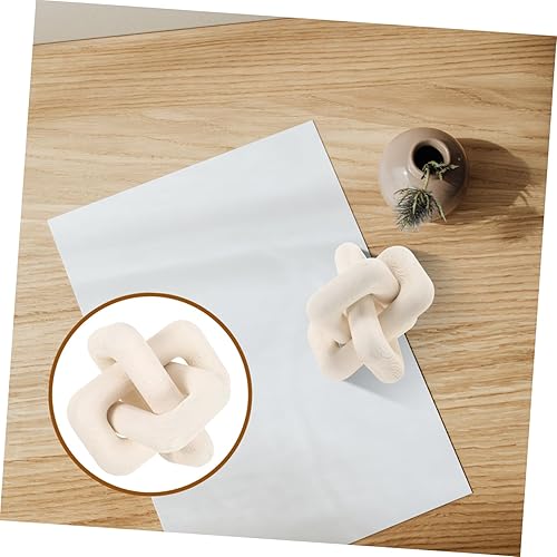 Miniatura 6 de DECHOUS Mesas de centro rústicas decoración de estantes decoraciones de mesa de café, decoración de festivales, decoración de nudo de madera para el